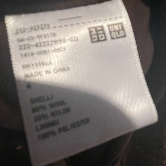 Uniqlo Purple/Mauve Wool Mini Skirt - Picture 2 of 4